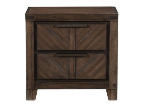 Parnell Espresso Rustic Nightstand - Ornate Home