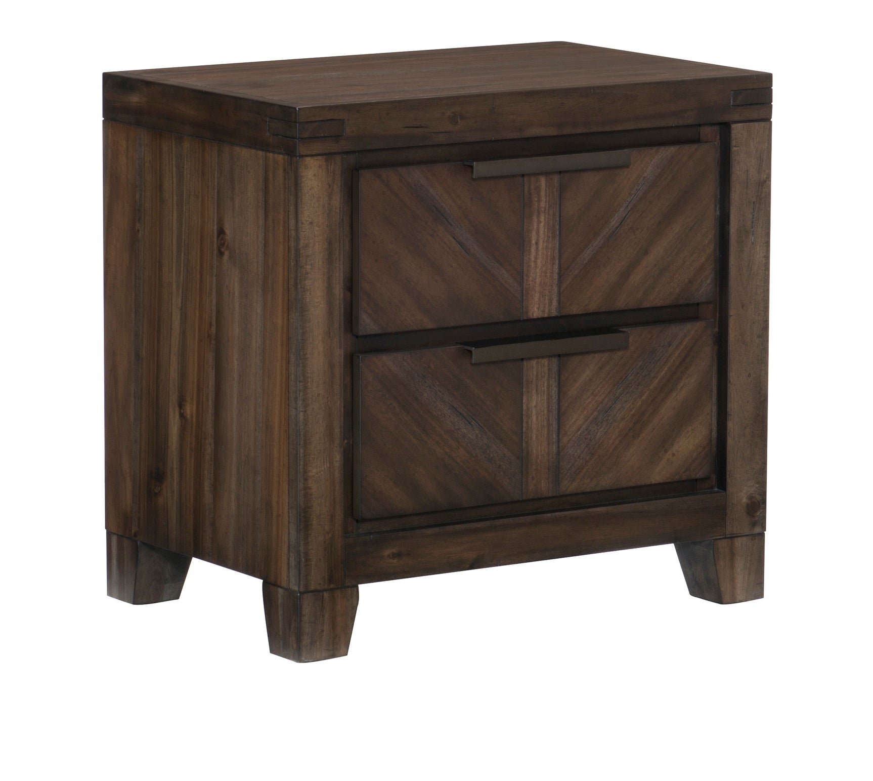Parnell Espresso Rustic Nightstand - Ornate Home