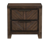 Parnell Espresso Rustic Nightstand - Ornate Home