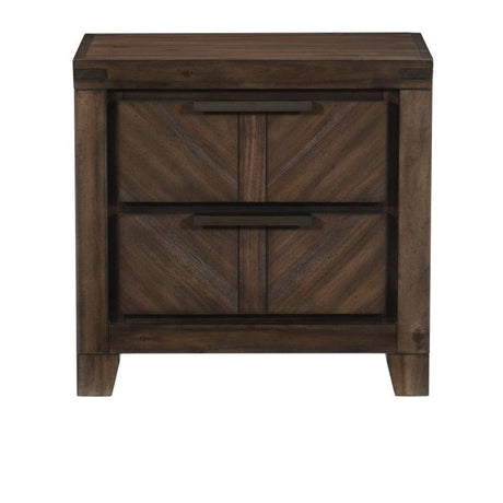 Parnell Espresso Rustic Nightstand - Ornate Home