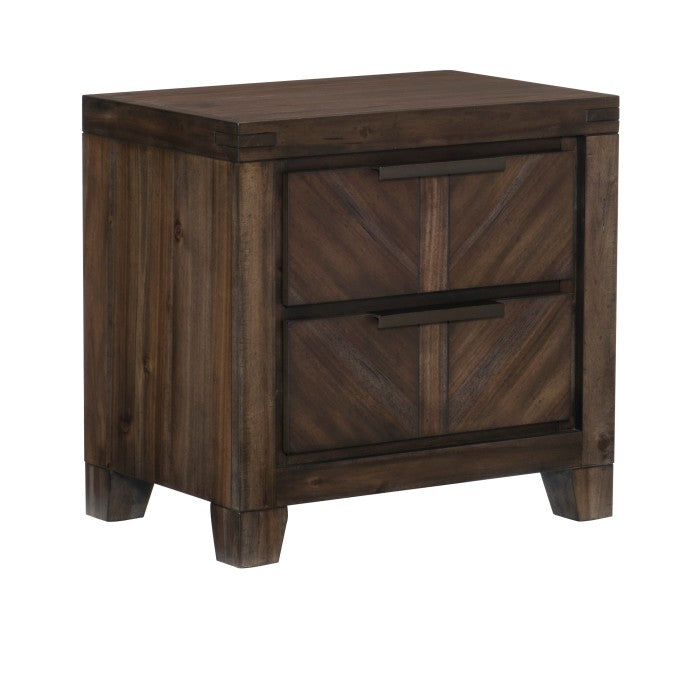 Parnell Espresso Rustic Nightstand - Ornate Home