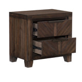 Parnell Espresso Rustic Nightstand - Ornate Home