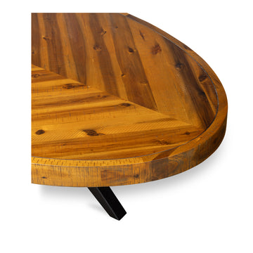 Parq Amber Oval Coffee Table - Ornate Home