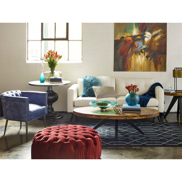 Parq Amber Oval Coffee Table - Ornate Home