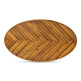 Parq Amber Oval Dining Table - Ornate Home