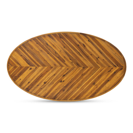 Parq Amber Oval Dining Table - Ornate Home