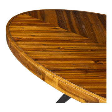 Parq Amber Oval Dining Table - Ornate Home