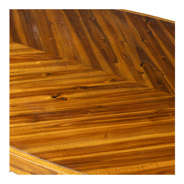 Parq Amber Oval Dining Table - Ornate Home