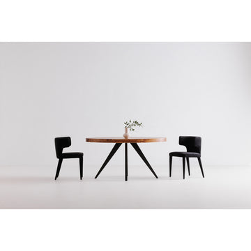 Parq Amber Oval Dining Table - Ornate Home