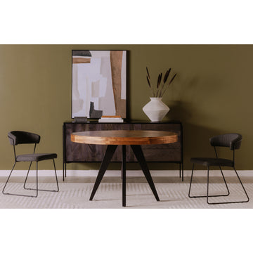 Parq Amber Round Dining Table - Ornate Home