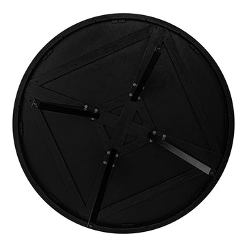 Parq Black 60 Inch Round Dining Table - Ornate Home