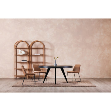 Parq Black 60 Inch Round Dining Table - Ornate Home