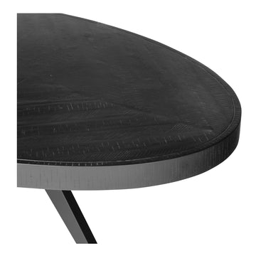 Parq Black Oval Dining Table - Ornate Home