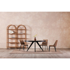 Parq Black Oval Dining Table - Ornate Home