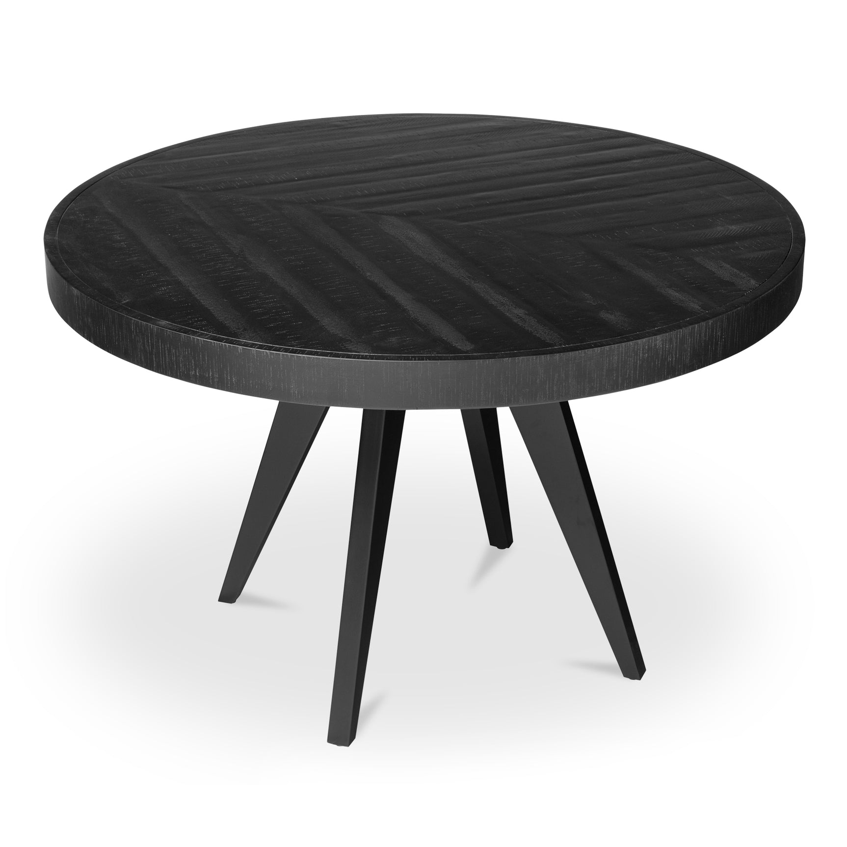 Parq Black Round Dining Table - Ornate Home