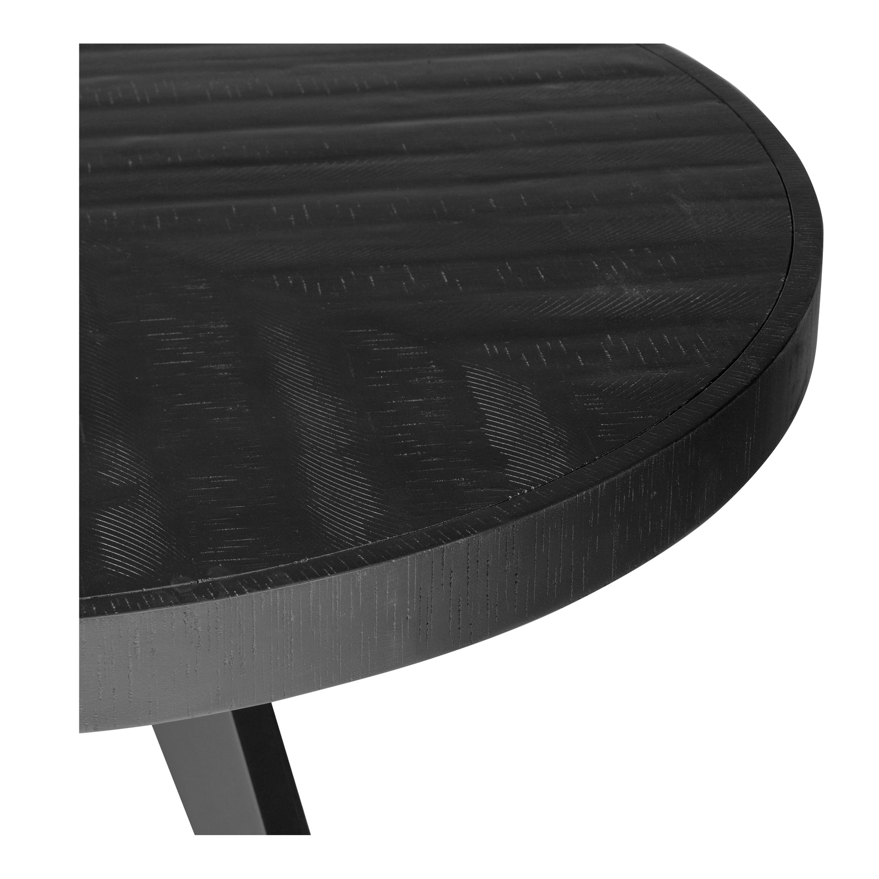 Parq Black Round Dining Table - Ornate Home