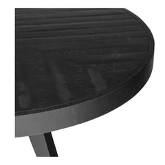Parq Black Round Dining Table - Ornate Home