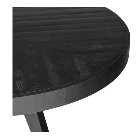 Parq Black Round Dining Table - Ornate Home