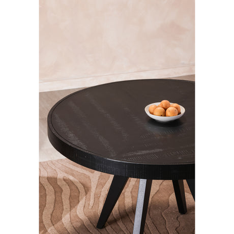 Parq Black Round Dining Table - Ornate Home