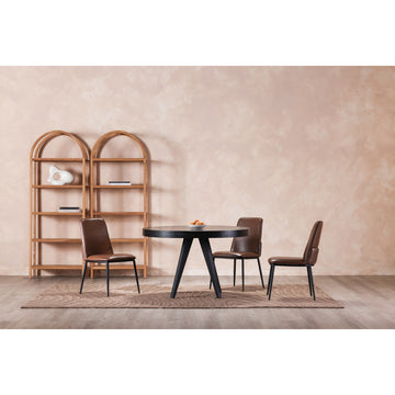 Parq Black Round Dining Table - Ornate Home