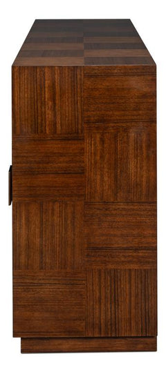 Parquet Brown Sideboard - Ornate Home