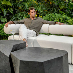 Parra Slate Outdoor Side Table - Ornate Home