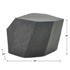 Parra Slate Outdoor Side Table - Ornate Home