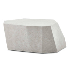 Parra White Limestone Outdoor Coffee Table - Ornate Home