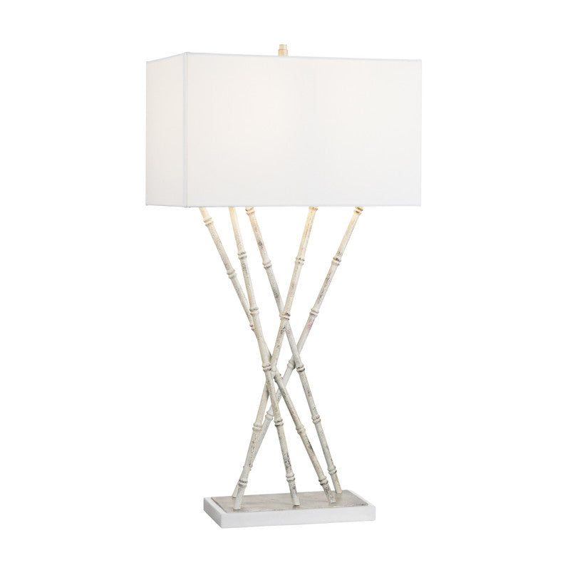 Parrish White Table Lamp - Ornate Home