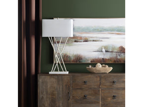 Parrish White Table Lamp - Ornate Home