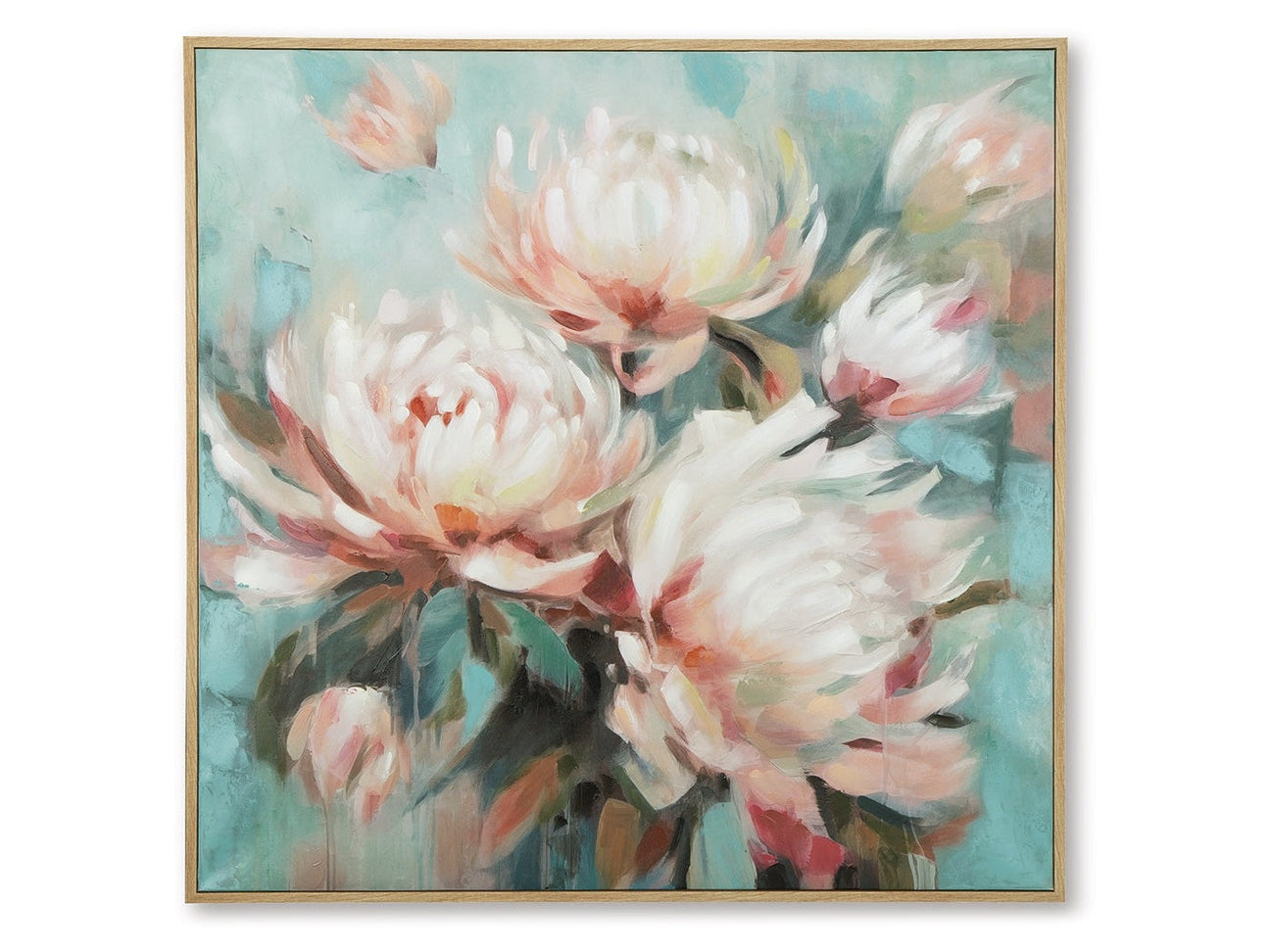 Parryville Aqua/Pink Wall Art (Online Special Price) - Ornate Home