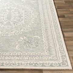 Parson Ivory/Sage Wool Area Rug - Ornate Home