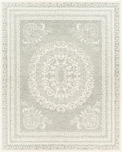 Parson Ivory/Sage Wool Area Rug - Ornate Home