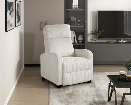 Parsons Beige Reclining Chair - Ornate Home