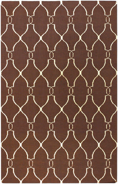 Partington Brown Wool Carpet Area Rug - Clearance - Ornate Home