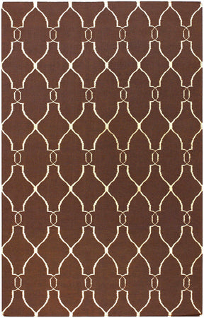 Partington Brown Wool Carpet Area Rug - Clearance - Ornate Home