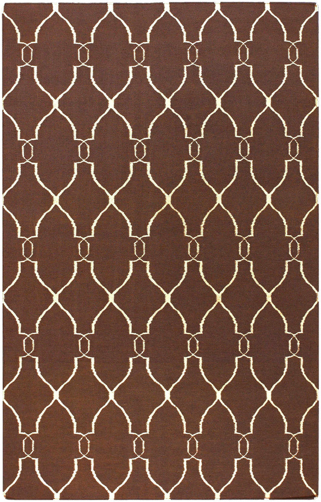 Partington Brown Wool Carpet Area Rug - Clearance - Ornate Home