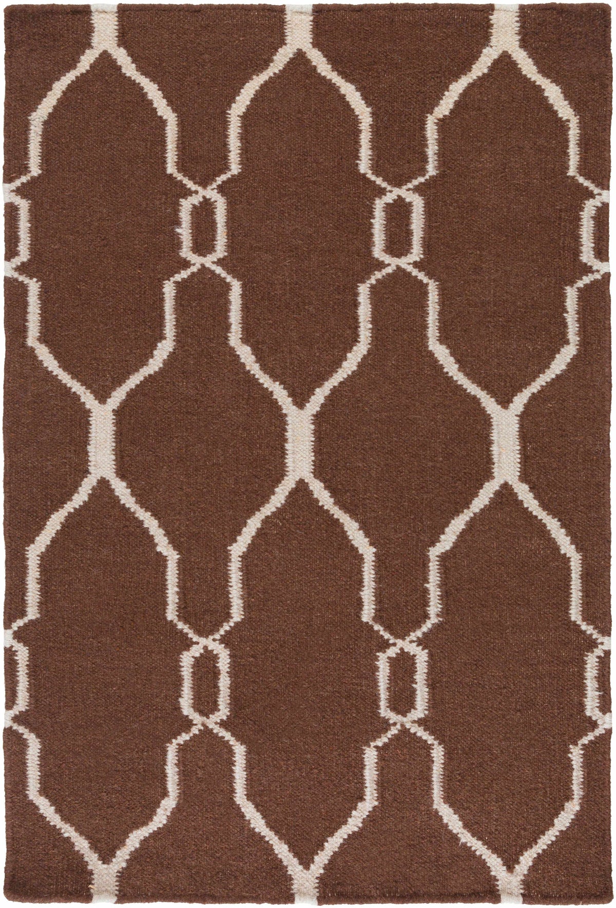Partington Brown Wool Carpet Area Rug - Clearance - Ornate Home
