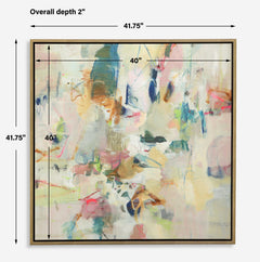 Party Time Multicolor Framed Abstract Art - Ornate Home