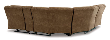 Partymate Brindle Manual Reclining Sectional Living Room Set - Ornate Home