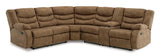 Partymate Brindle Manual Reclining Sectional Living Room Set - Ornate Home