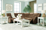 Partymate Brindle Manual Reclining Sectional Living Room Set - Ornate Home