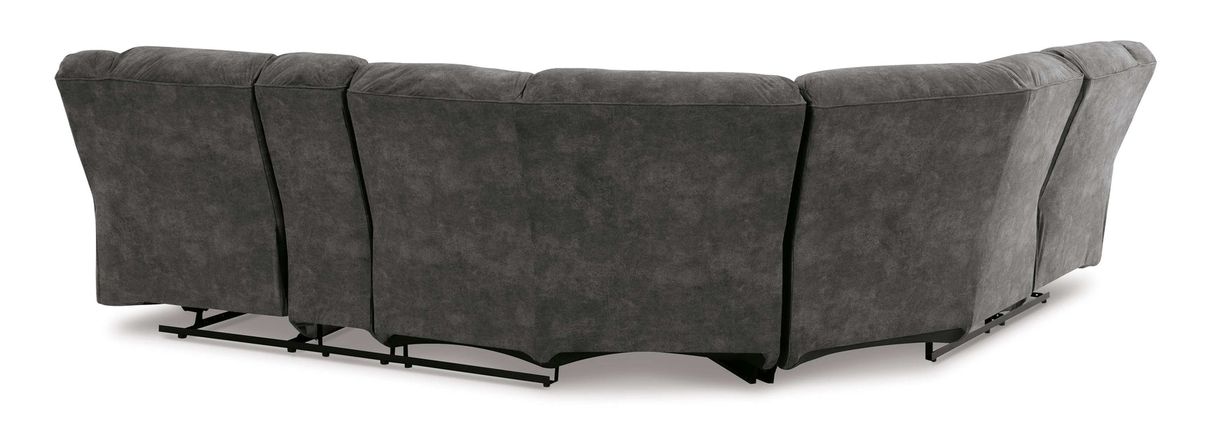 Partymate Slate Manual Reclining Sectional Living Room Set - Ornate Home