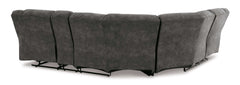 Partymate Slate Manual Reclining Sectional Living Room Set - Ornate Home