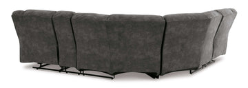 Partymate Slate Manual Reclining Sectional Living Room Set - Ornate Home