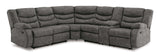 Partymate Slate Manual Reclining Sectional Living Room Set - Ornate Home