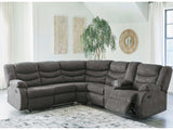 Partymate Slate Manual Reclining Sectional Living Room Set - Ornate Home
