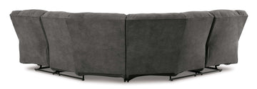 Partymate Slate Manual Reclining Sectional Living Room Set - Ornate Home