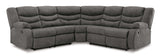 Partymate Slate Manual Reclining Sectional Living Room Set - Ornate Home