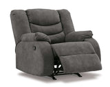 Partymate Slate Manual Reclining Sectional Living Room Set - Ornate Home